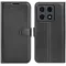 Phonesta Litchi Skin Book Wallet Klapphülle für Xiaomi 15T - Schwarz