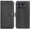 Phonesta Litchi Skin Book Wallet Klapphülle für Xiaomi 15T Pro - Schwarz