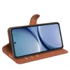 Phonesta Litchi Skin Book Wallet Klapphülle für Xiaomi Poco X8 Pro - Braun 4
