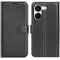 Phonesta Litchi Skin Book Wallet Klapphülle für Xiaomi Poco X8 Pro - Schwarz