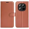 Phonesta Litchi Skin Book Wallet Klapphülle für Xiaomi Redmi Note 15 Pro 5G - Braun 0