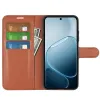 Phonesta Litchi Skin Book Wallet Klapphülle für Oppo A6x - Braun 3