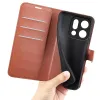 Phonesta Litchi Skin Book Wallet Klapphülle für Oppo Find X9 - Braun 5