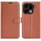 Phonesta Litchi Skin Book Wallet Klapphülle für Oppo Find X9 Pro - Braun
