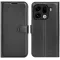 Phonesta Litchi Skin Book Wallet Klapphülle für Oppo Find X9 Pro - Schwarz