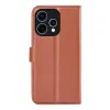 Phonesta Litchi Skin Book Wallet Klapphülle für Oppo Reno15 - Braun 2