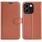 Phonesta Litchi Skin Book Wallet Klapphülle für Oppo Reno15 F/FS - Braun