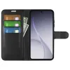 Phonesta Litchi Skin Book Wallet Klapphülle für Oppo Reno15 F/FS - Schwarz 3