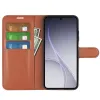 Phonesta Litchi Skin Book Wallet Klapphülle für Oppo Reno15 Pro - Braun 3