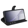 Phonesta Litchi Skin Book Wallet Klapphülle für Oppo Reno15 Pro - Schwarz 4