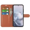 Phonesta Litchi Skin Book Wallet Klapphülle für Motorola Edge 70 Fusion - Braun 3