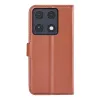 Phonesta Litchi Skin Book Wallet Klapphülle für Motorola Signature - Braun 2