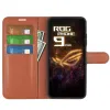 Phonesta Litchi Skin Book Wallet Klapphülle für Asus ROG Phone 9/9 Pro - Braun 3