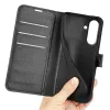 Phonesta Litchi Skin Book Wallet Klapphülle für Samsung Galaxy A37 - Schwarz 5