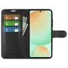 Phonesta Litchi Skin Book Wallet Klapphülle für Samsung Galaxy S25 FE - Schwarz 3