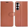 Phonesta Litchi Skin Book Wallet Klapphülle für Samsung Galaxy S26 Plus - Braun 0