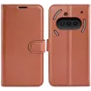 Phonesta Litchi Skin Book Wallet Klapphülle für Nothing Phone (3a) - Braun 0