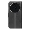 Phonesta Litchi Skin Book Wallet Klapphülle für Nothing Phone (3a) Pro - Schwarz 2