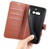 Phonesta Litchi Skin Book Wallet Klapphülle für Nothing Phone (4a) - Braun 5