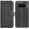 Phonesta Litchi Skin Book Wallet Klapphülle für Nothing Phone (4a) - Schwarz