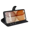 Phonesta Litchi Skin Book Wallet Klapphülle für Nothing Phone (4a) - Schwarz 4