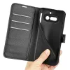 Phonesta Litchi Skin Book Wallet Klapphülle für Nothing Phone (4a) - Schwarz 5