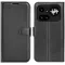 Phonesta Litchi Skin Book Wallet Klapphülle für Nothing Phone (4a) Pro - Schwarz