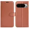 Phonesta Litchi Skin Book Wallet Klapphülle für Google Pixel 10 Pro XL - Braun