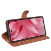 Phonesta Litchi Skin Book Wallet Klapphülle für Google Pixel 10 / 10 Pro - Braun 4