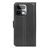 Phonesta Litchi Skin Book Wallet Klapphülle für Realme 16 Pro Plus - Schwarz 2