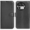 Phonesta Litchi Skin Book Wallet Klapphülle für Realme GT 8 Pro - Schwarz 0