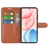 Phonesta Litchi Skin Book Wallet Klapphülle für HONOR 400 - Braun 3