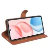 Phonesta Litchi Skin Book Wallet Klapphülle für HONOR 400 - Braun 4