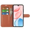 Phonesta Litchi Skin Book Wallet Klapphülle für HONOR 400 Pro - Braun 3