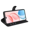 Phonesta Litchi Skin Book Wallet Klapphülle für HONOR 400 Pro - Schwarz 4