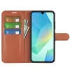 Phonesta Litchi Skin Book Wallet Klapphülle für Samsung Galaxy A17 - Braun 3