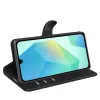 Phonesta Litchi Skin Book Wallet Klapphülle für Samsung Galaxy A17 - Schwarz 4