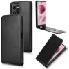 Phonesta Leder Vertical Flip Book Wallet Klapphülle für HMD Skyline - Schwarz 5