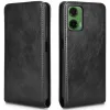 Phonesta Leder Vertical Flip Book Wallet Klapphülle für Motorola Moto G35 - Schwarz 5