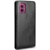 Phonesta Leder Vertical Flip Book Wallet Klapphülle für Motorola Moto G55 - Schwarz 2