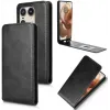 Phonesta Leder Vertical Flip Book Wallet Klapphülle für Motorola Edge 50 Ultra - Schwarz 2