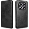 Phonesta Leder Vertical Flip Book Wallet Klapphülle für Xiaomi Redmi Note 14 Pro 4G - Schwarz