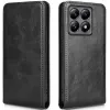 Phonesta Leder Vertical Flip Book Wallet Klapphülle für Xiaomi 14T - Schwarz 0