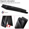 Phonesta Leder Vertical Flip Book Wallet Klapphülle für Xiaomi 14T - Schwarz 3