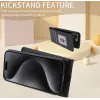 Phonesta Leder Vertical Flip Book Wallet Klapphülle für Xiaomi Redmi Note 14 Pro 5G/14 Pro Plus / Xiaomi Poco X7 - Schwarz 5