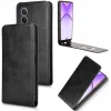 Phonesta Leder Vertical Flip Book Wallet Klapphülle für Oppo A80 - Schwarz 2