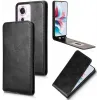 Phonesta Leder Vertical Flip Book Wallet Klapphülle für Oppo Reno11 F 5G - Schwarz 2