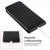 Phonesta Leder Vertical Flip Book Wallet Klapphülle für Oppo Reno12 - Schwarz 5