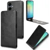 Phonesta Leder Vertical Flip Book Wallet Klapphülle für Samsung Galaxy A06 4G/5G - Schwarz 2
