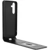 Phonesta Leder Vertical Flip Book Wallet Klapphülle für Samsung Galaxy S24 FE - Schwarz 2